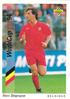 Marc Degruyse Belgium Upper Deck World Cup 1994 Preview Eng/Ger #164